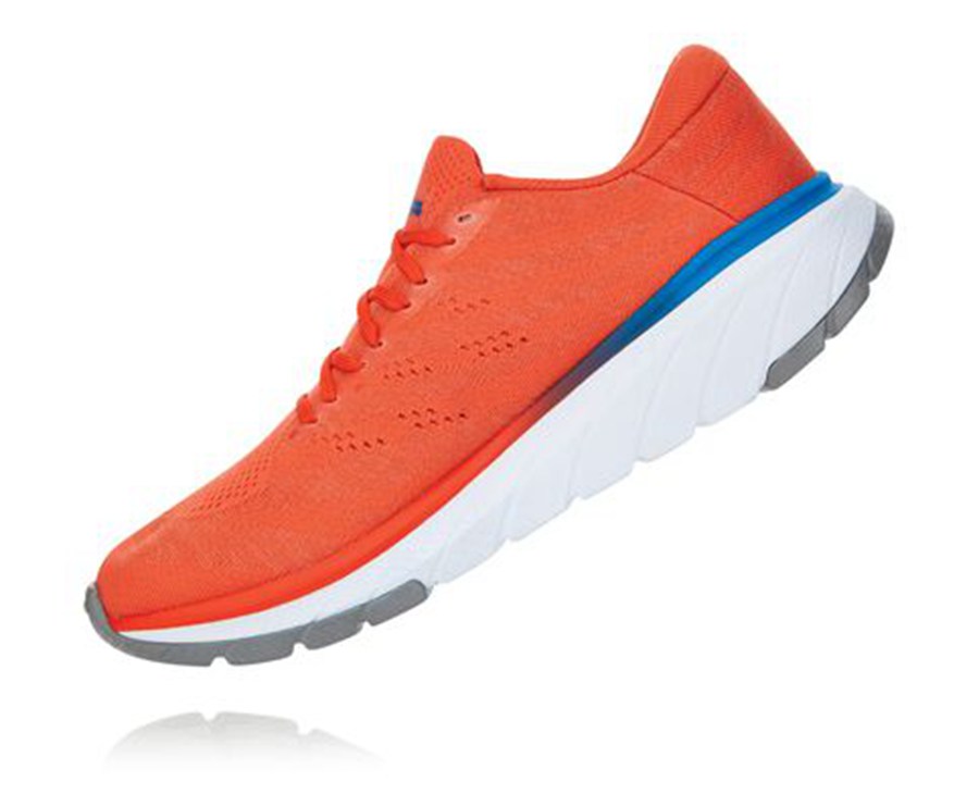 Hoka One One Hardloopschoenen Heren - Cavu 3 - Rood - PQ4081723